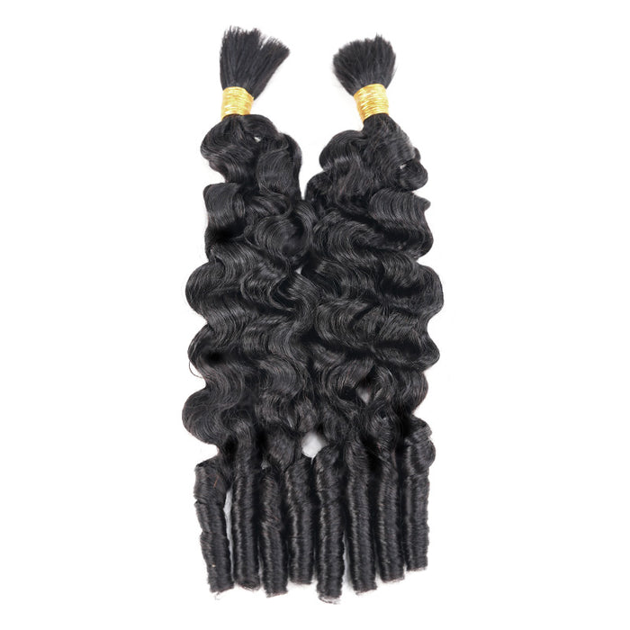 qvr bulk human hair burmese curly for black women
