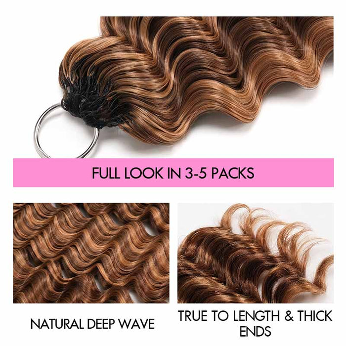 thick qvr p4/27 crochet hair, 3 packs for full head look