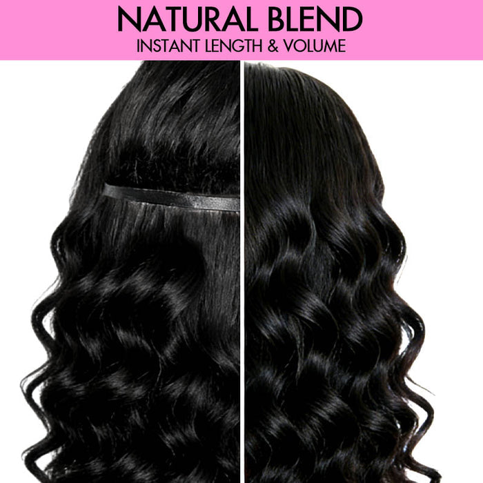 qvr human hair clip ins for 4c hair volume boost