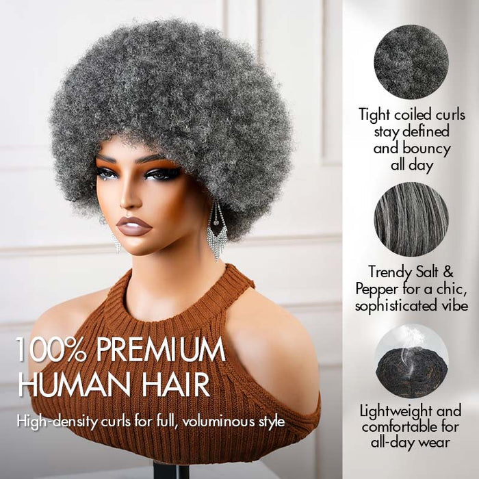 qvr glueless wigs short afro curly human hair wigs for 4c hair protective hairstyle