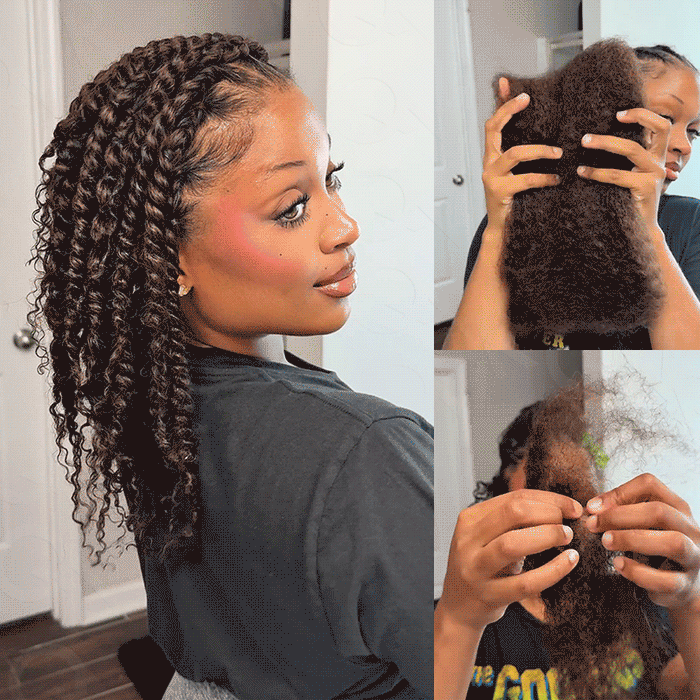 Dark Brown #4 / 3 Packs (Full Head) / 10''