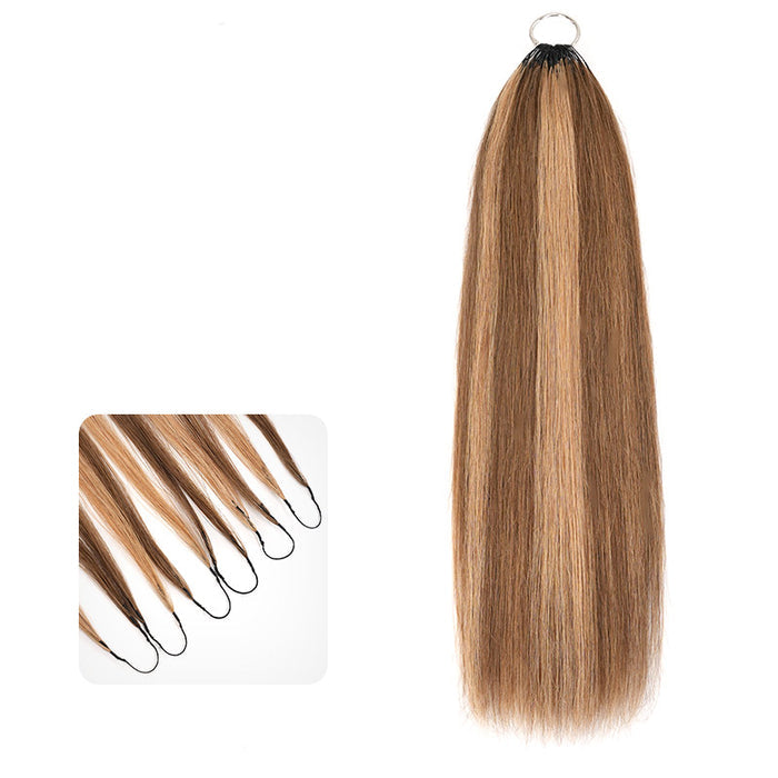 qvr p4/27 silky straight feather crochet human hair extensions