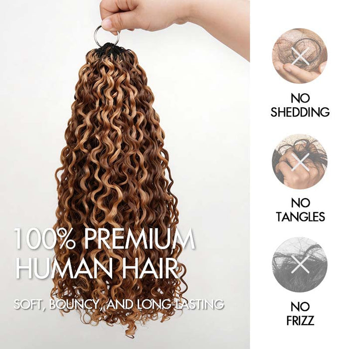 100% premium human hair crochet braids from qvr, no tangles and shedding
