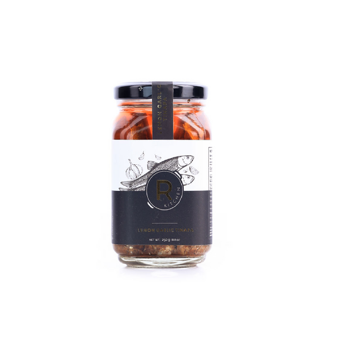 R KITCHEN LEMON GARLIC TINAPA GOURMET 250 GRAMS