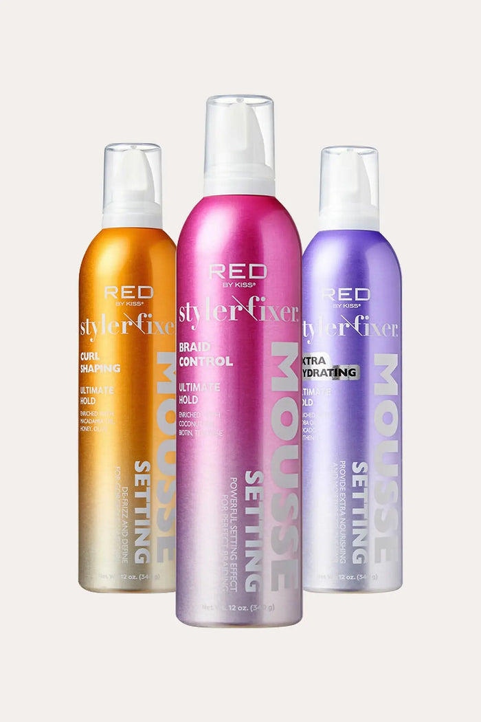 RED BY KISS SETTING MOUSSE BRAID FRIZZ CONTROL - BSW BEAUTY CANADA