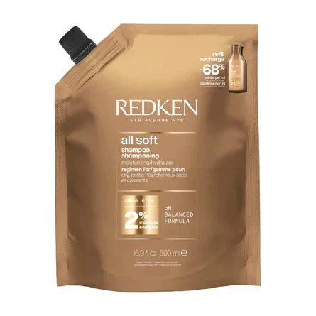 Redken All Soft Shampoo Refill 500mL