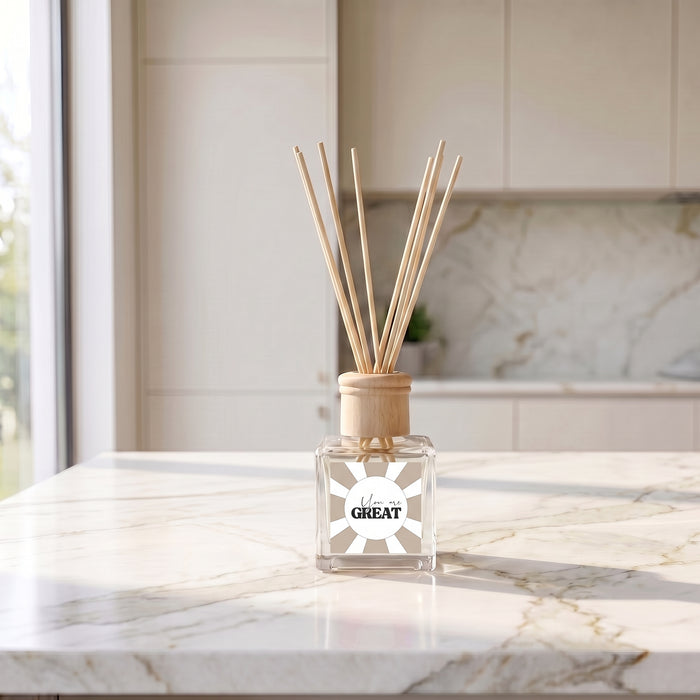 Reed Diffuser - Geurstokjes - You are Great - Frisse Was - 100 ml