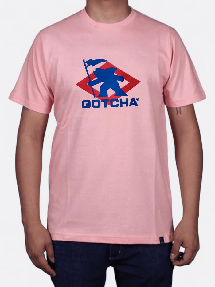 Remera Gotcha Sharkman Rosa Claro