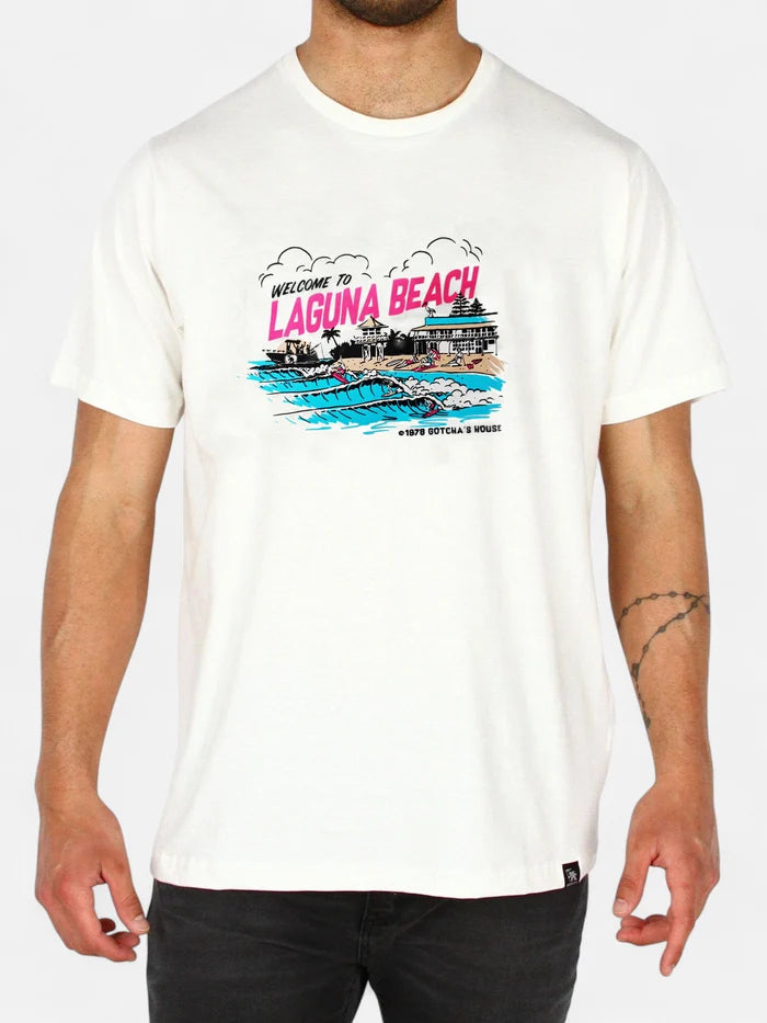 Remera Gotcha Welcome Crema