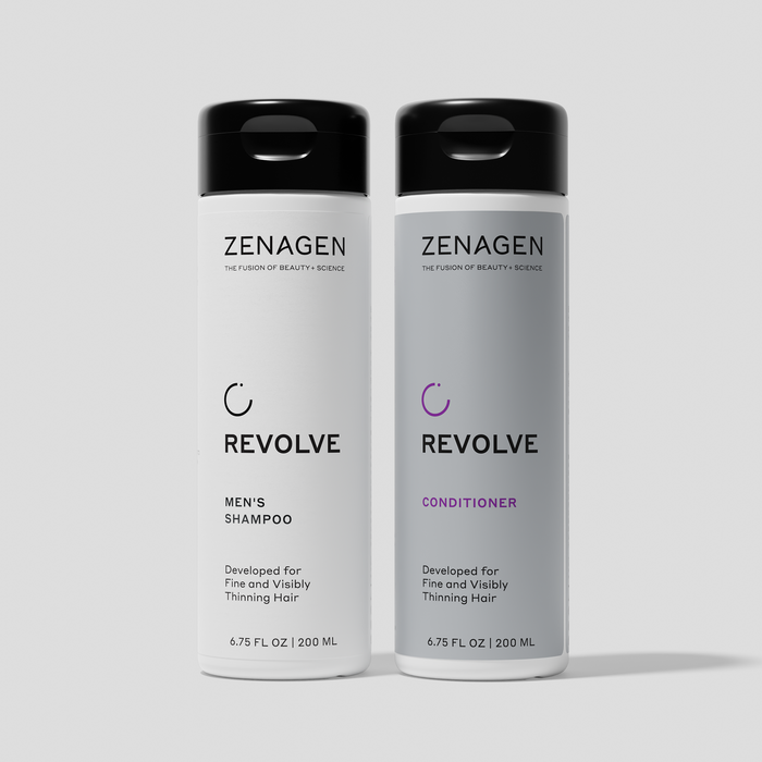 Zenagen Revolve Men’s Shampoo and Conditioner for thinning hair, scalp care shampoo and lightweight conditioner system for fuller, thicker-looking hair, volumizing hair care for fine hair, salon-quality men’s hair products