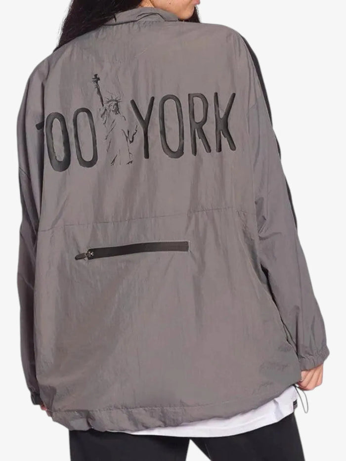 Rompeviento Zoo York Stripe Unisex Gris Claro