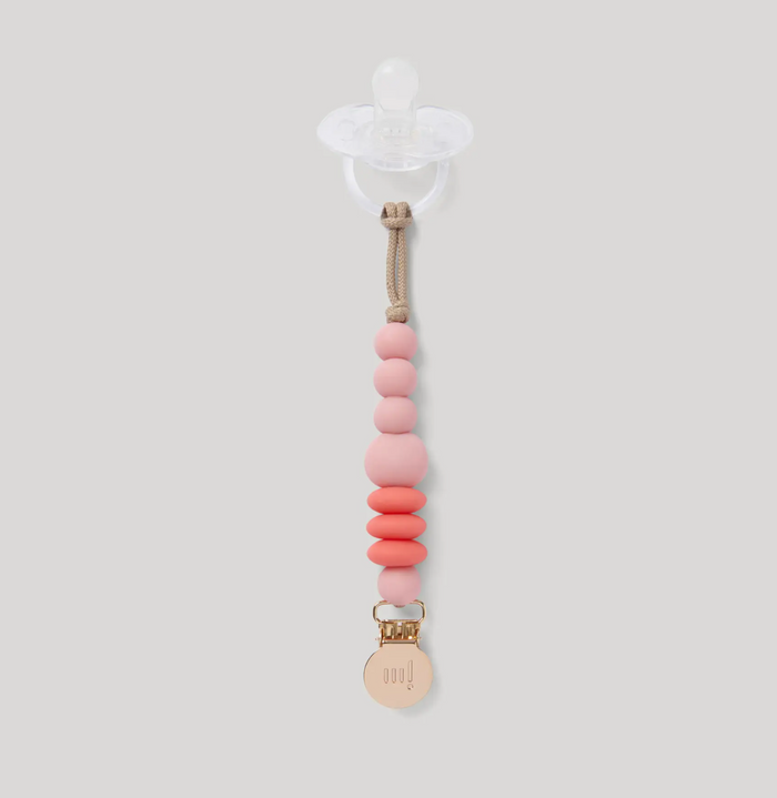 Rose Mini Pacifier Clip