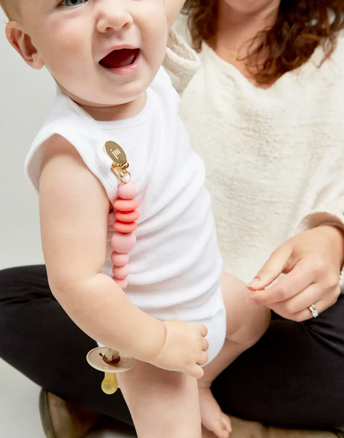 Rose Mini Pacifier Clip