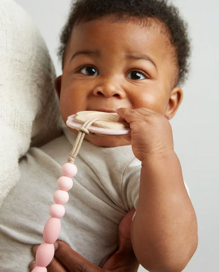 Rose Teether + Clip Set