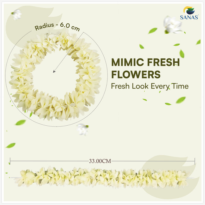 Artificial Jasmine Flower Hair Accessories for Women Hair Bun