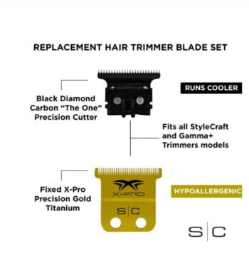 SC Gold  X-Pro Precision Blade # SC523GB - Palms Fashion Inc.