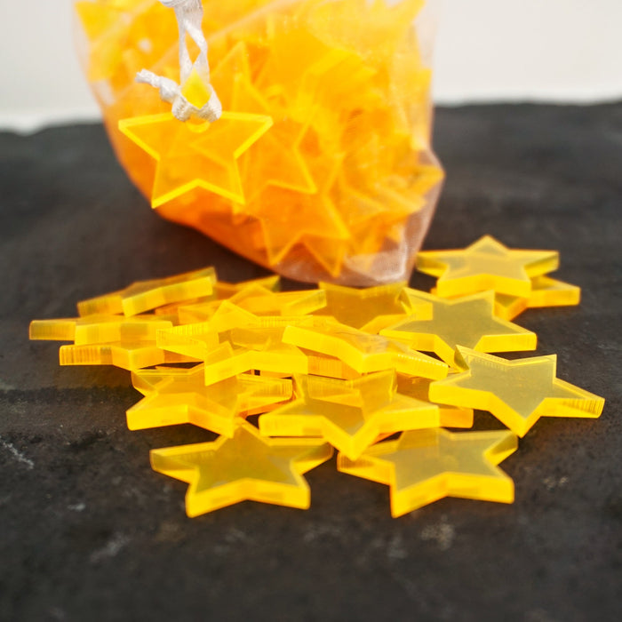 fluorescent Yellow / Shining Star / 100 pieces