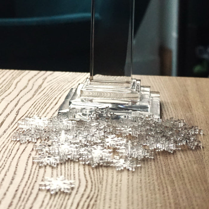 Clear / Snowflake / 50 pieces