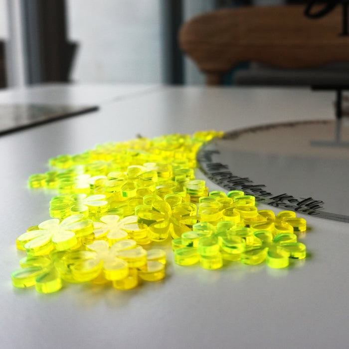 fluorescent Green / Daisy / 50 pieces