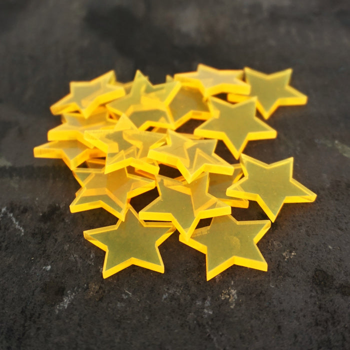 fluorescent Yellow / Shining Star / 50 pieces