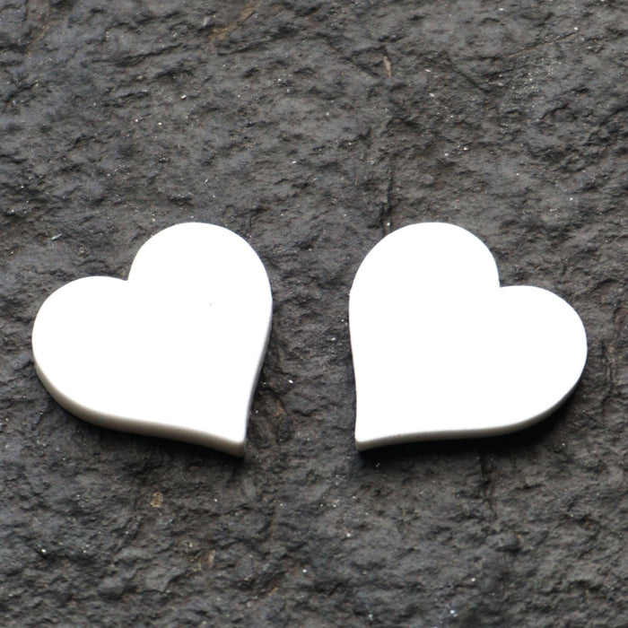 white / Heart / 150 pieces