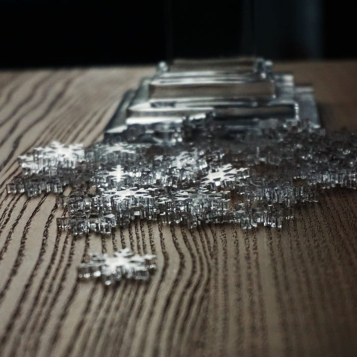 Clear / Snowflake / 100 pieces