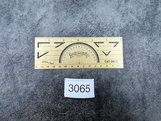 SECONDS - The Geometer's Tool – Master Brass Ruler for Angles, Lines & Measurements - 3065