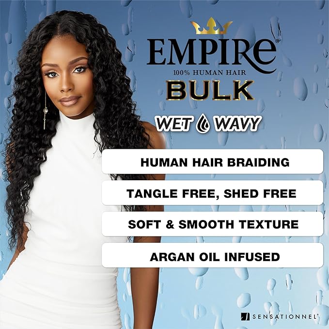 Sensationnel Empire bulk braiding – wet and wavy French Bulk  18” HH
