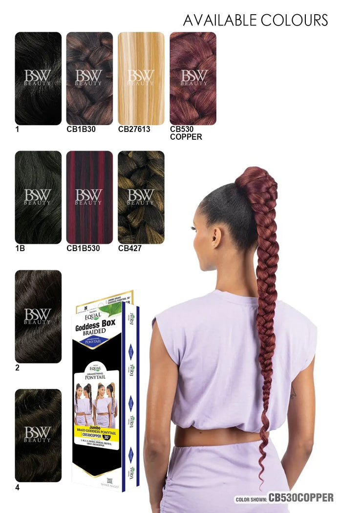 SHAKE N GO FREETRESS BOHO JUMBO BRAID GODDESS PONYTAIL / 30" - BSW BEAUTY CANADA