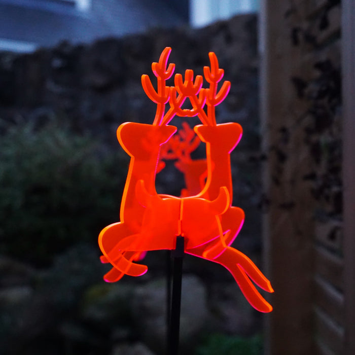 Single SunCatcher Garden Décor Stake 'Reindeer'