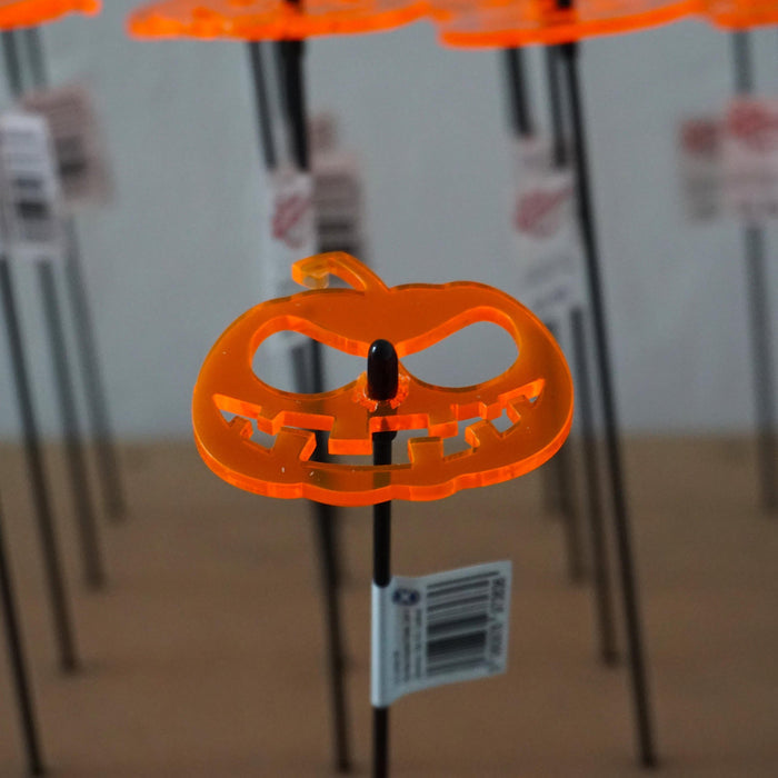 Single SunCatcher Garden Décor Stake Smiler Pumpkin