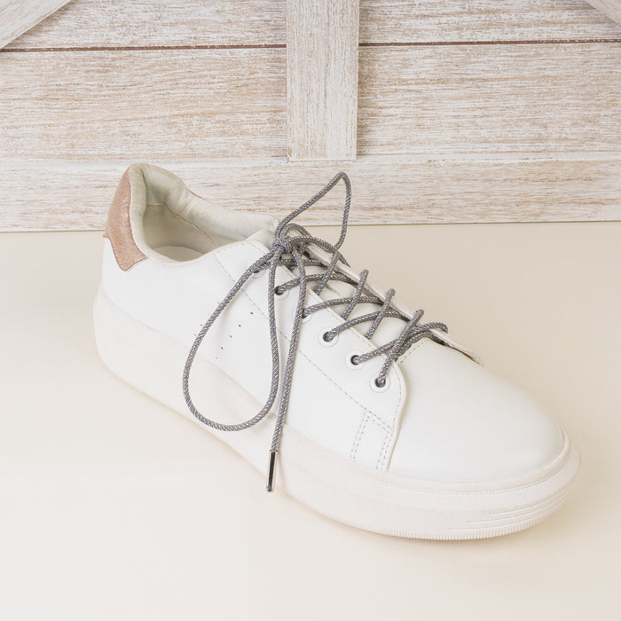 SL002 - Metallic Shoelaces - Grey
