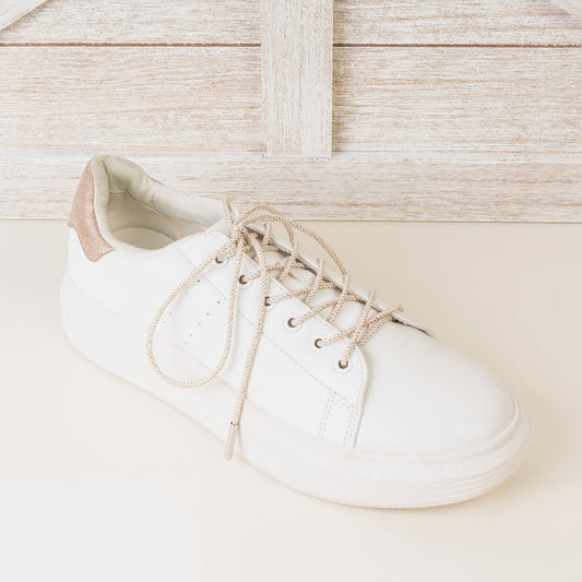 SL002 - Metallic Shoelaces - White