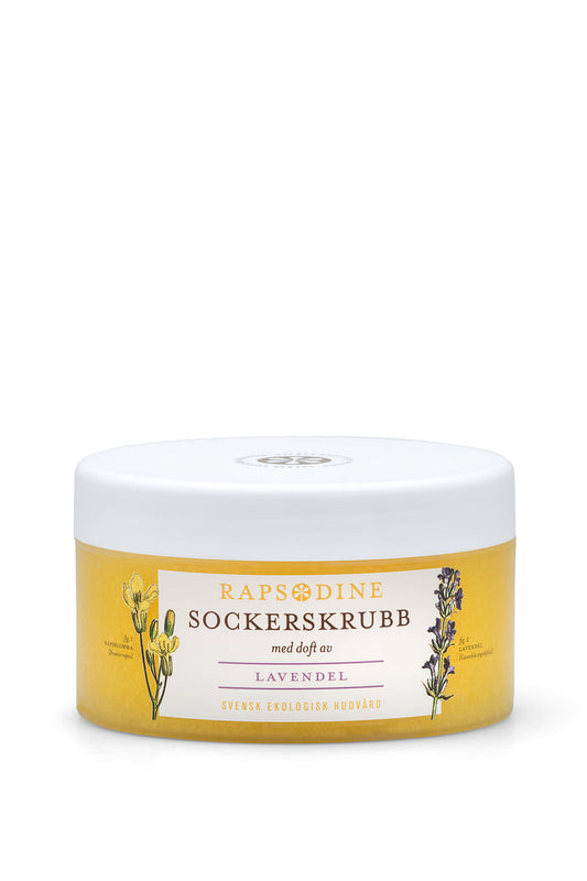Svensk, ekologisk sockerskrubb, 220 ml från Rapsodine