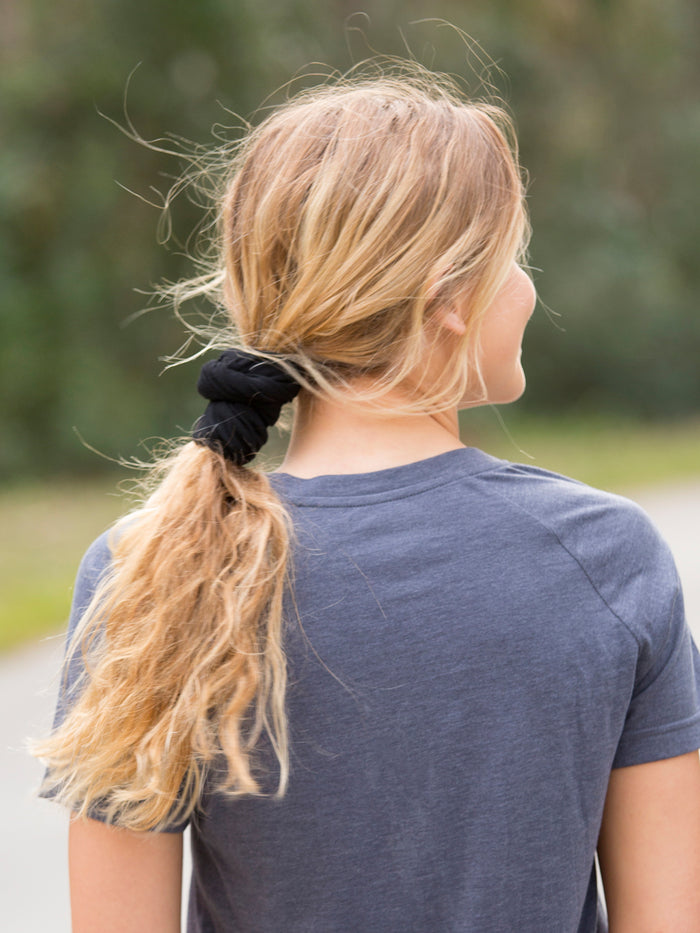 Solid Boho Bandeau® Headband - Black-view 4