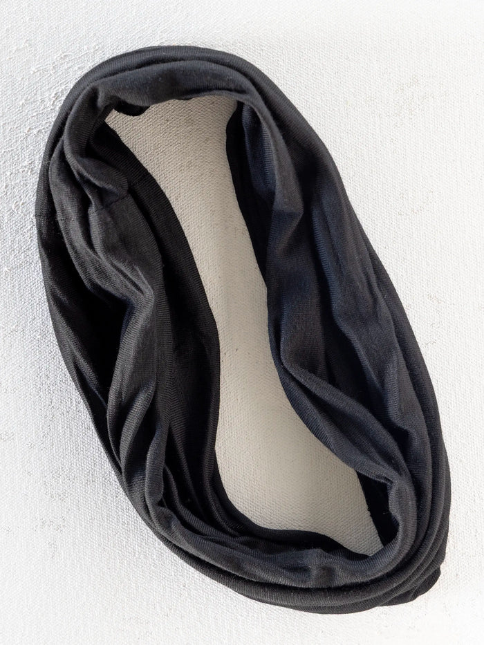 Solid Boho Bandeau® Headband - Black-view 5