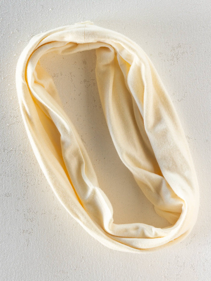 Solid Boho Bandeau® Headband - Cream-view 4
