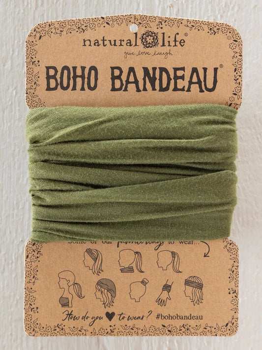 Solid Boho Bandeau|Olive-view 1