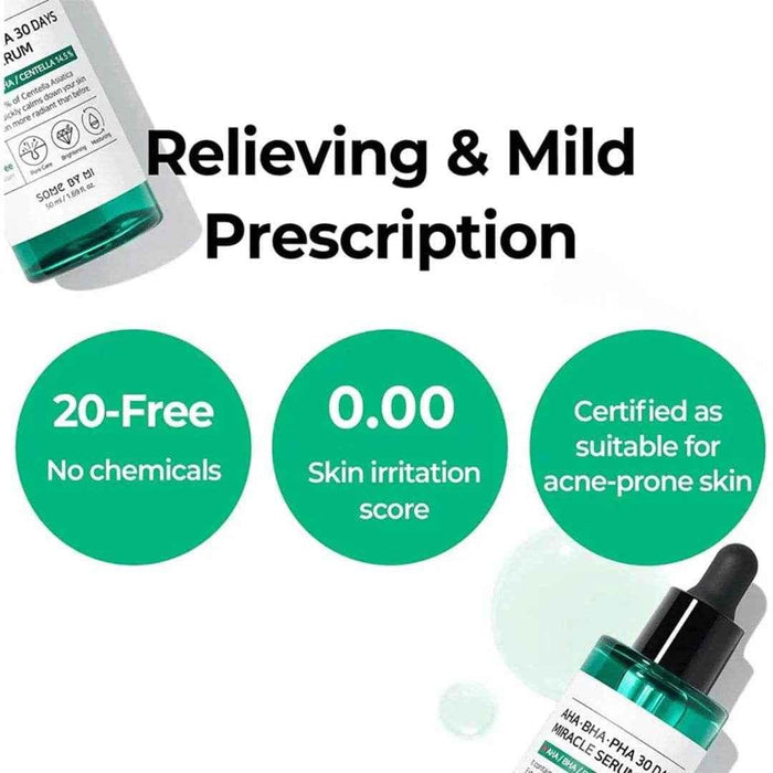 SOME BY MI Miracle Serum – AHA BHA PHA 30 Days Treatment - Exfoliating Toner / Acne Toner - SOME BY MI -- United Arab Emirates -- Pinky Cosmetics