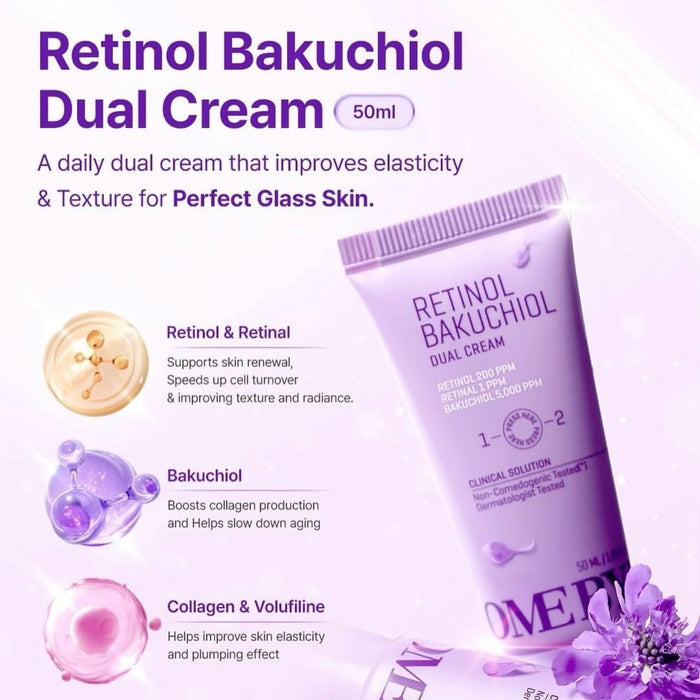 Somebymi Retinol Bakuchiol Dual Cream 50ml كريم سومباي مي ريتينول باكوتشيول المزدوج - Princess Cosmetics Qatar