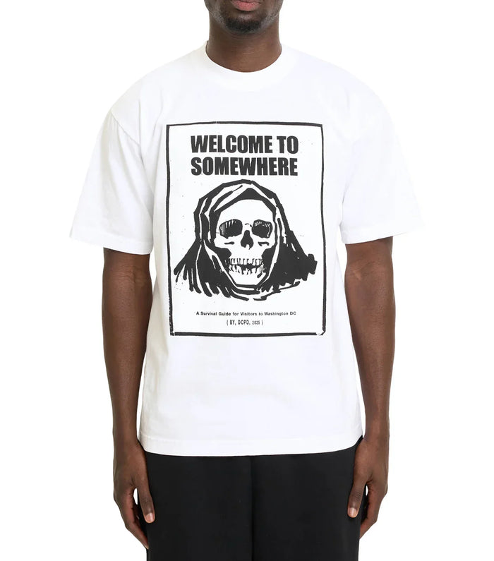 SOMEWHERE Fear City T-Shirt White