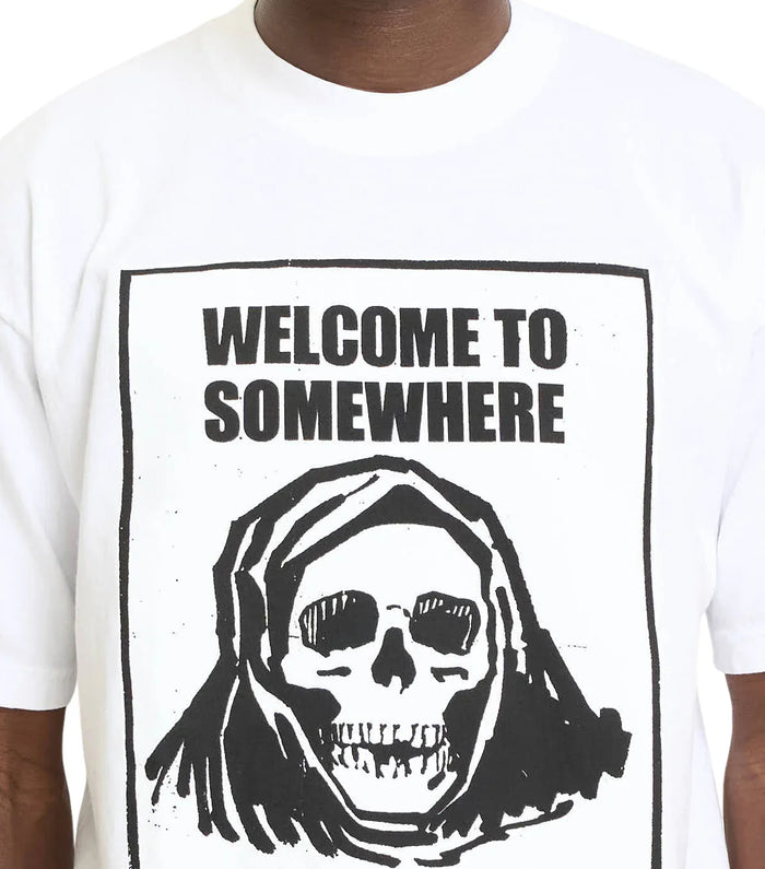 SOMEWHERE Fear City T-Shirt White