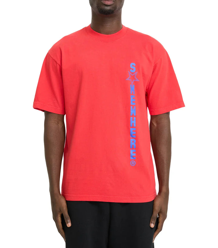 SOMEWHERE Logo Star T-Shirt Red