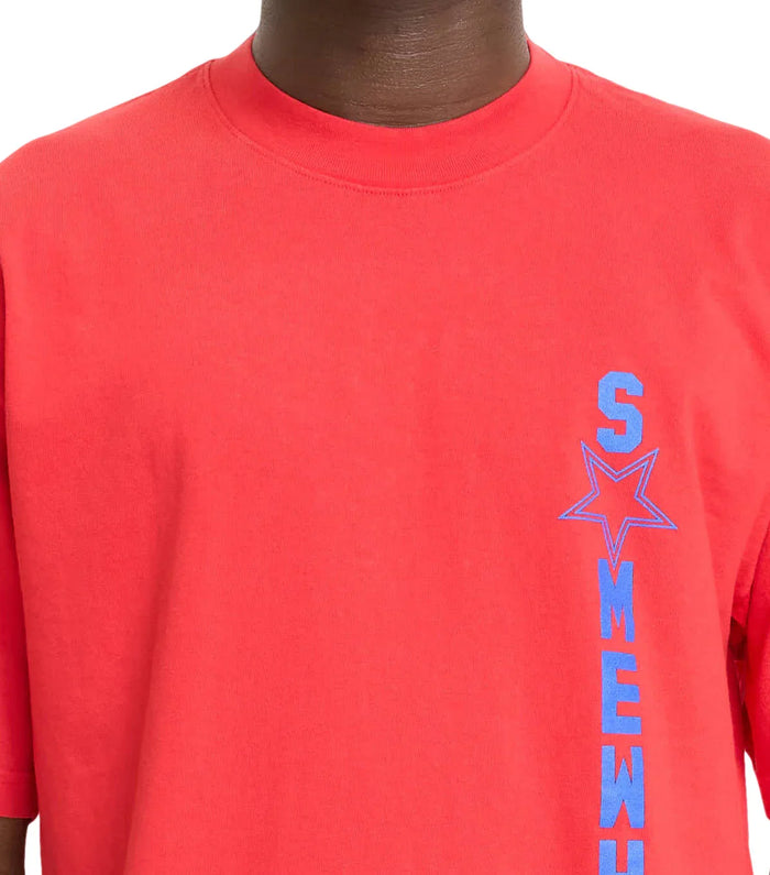 SOMEWHERE Logo Star T-Shirt Red