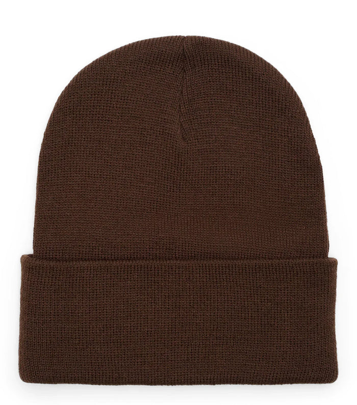 SOMEWHERE Patch Logo Winter Beanie Brown