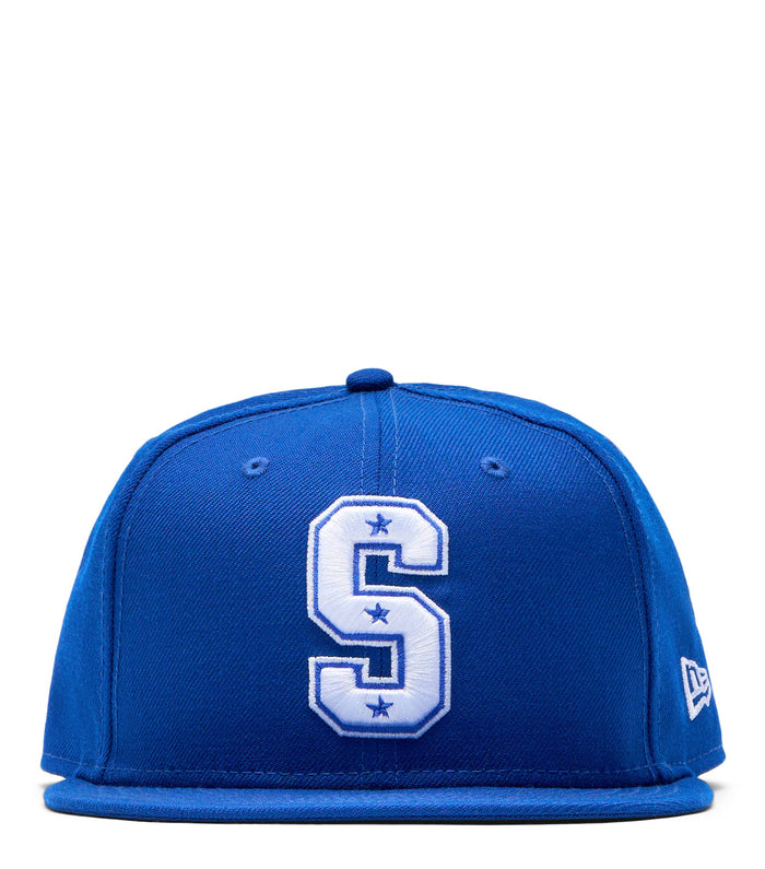 SOMEWHERE x New Era S Star Fitted Blue