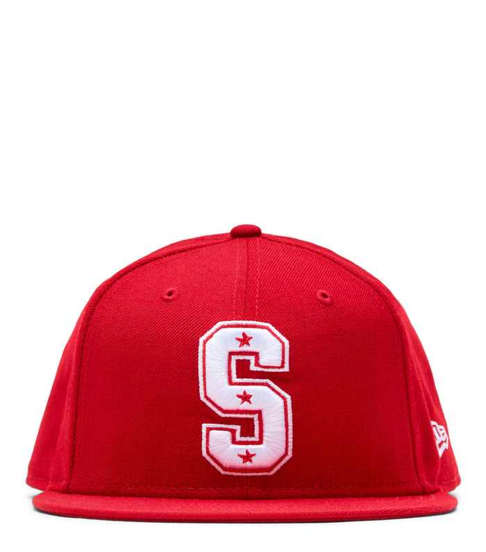 SOMEWHERE x New Era S Star Fitted Red