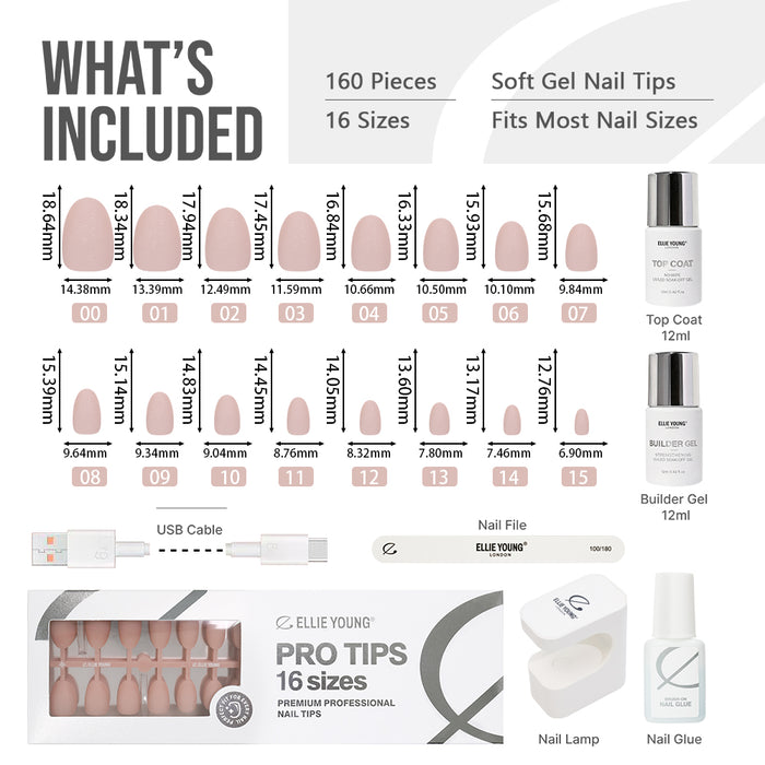 Sparkling Nude Cat Eye | Short Oval | ProTips