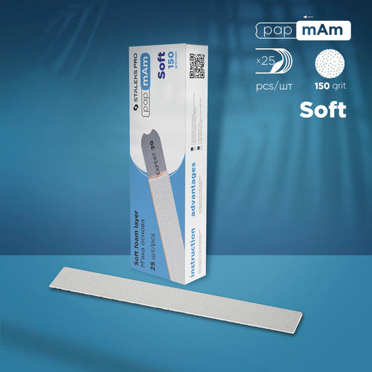 Staleks Disposable White Files Soft Foam Layer EXPERT 20