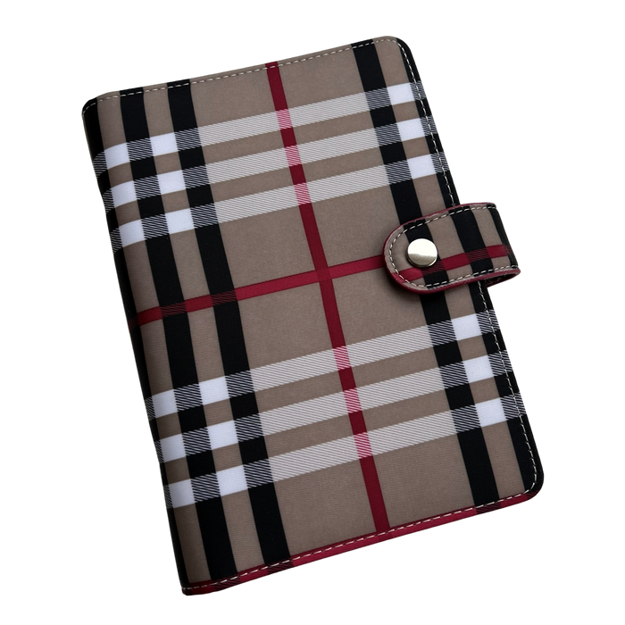 Stamping Plate Storage Binders in Snakeskin and Plaid - Large (14x9) - | Clear Jelly Stamper